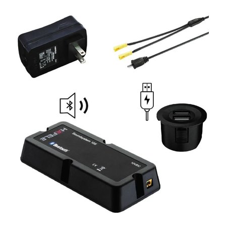 INVISIDOOR Sound Speaker, USB Charger Accessory Kit for  Bookcase ID.SPK-USB.01.08
